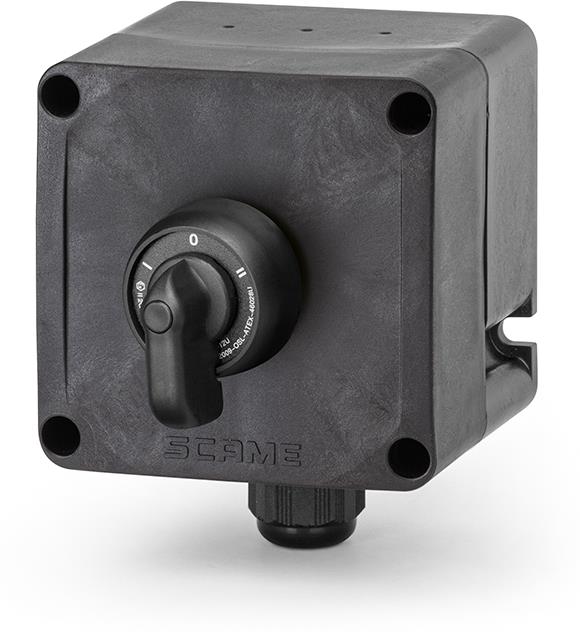 Взривозащитен превключвател черен 1-0-2 1xM20 Ex 2GD Зона 1/2/21/22 IP66 1NO+1NC+2NO Scame