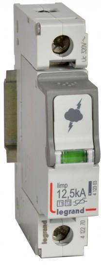 Катоден отводител тип 1+2 SPD 12.5kA 320V 1P с индикация Legrand