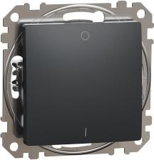 Двуполюсен ключ 10A цвят Антрацит Sedna SE