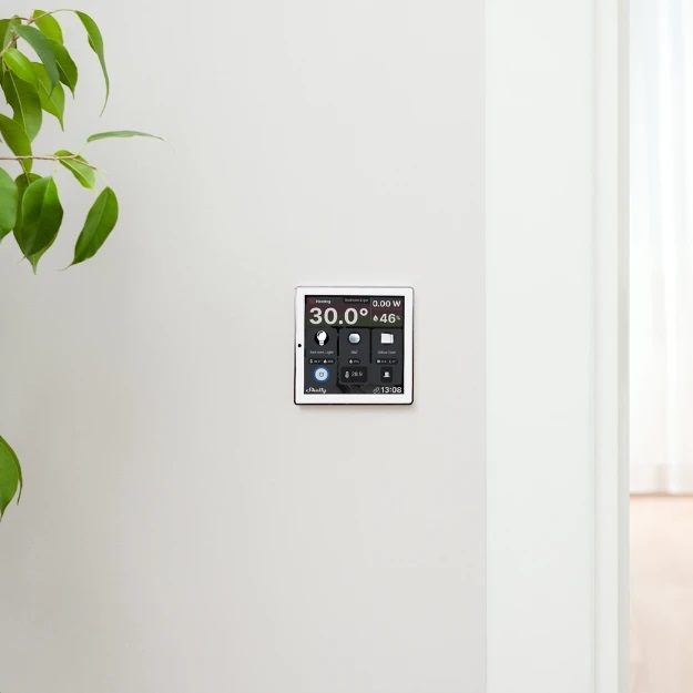 Пулт за управление със Smart реле 1х On/Off 5A изисква неутрала бял Shelly Wall Display - 262603 /до изчерпване/