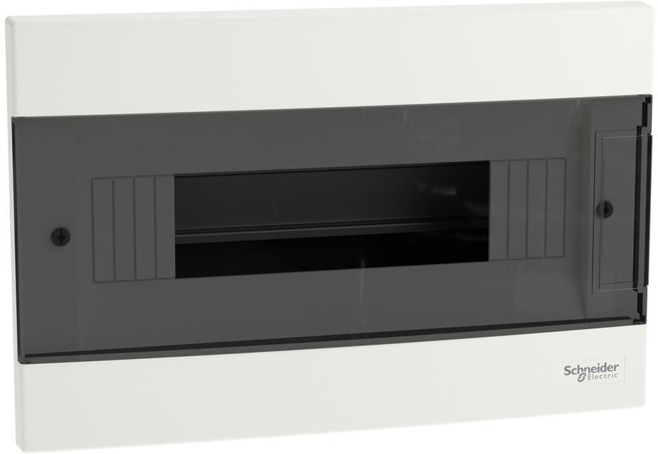 Табло за скрит монтаж 12 мод. Easy 9 EU с прозрачна врата и Н и РЕ клеми SE