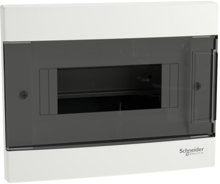 Табло за скрит монтаж 8 мод. Easy 9 EU с прозрачна врата и Н и РЕ клеми SE