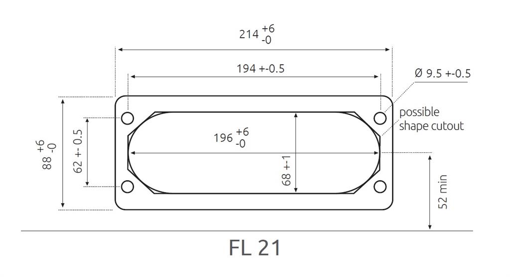 Панел с кабелни входове LMC25 за 25 кабела IP54 сив RAL 7035 MOREK
