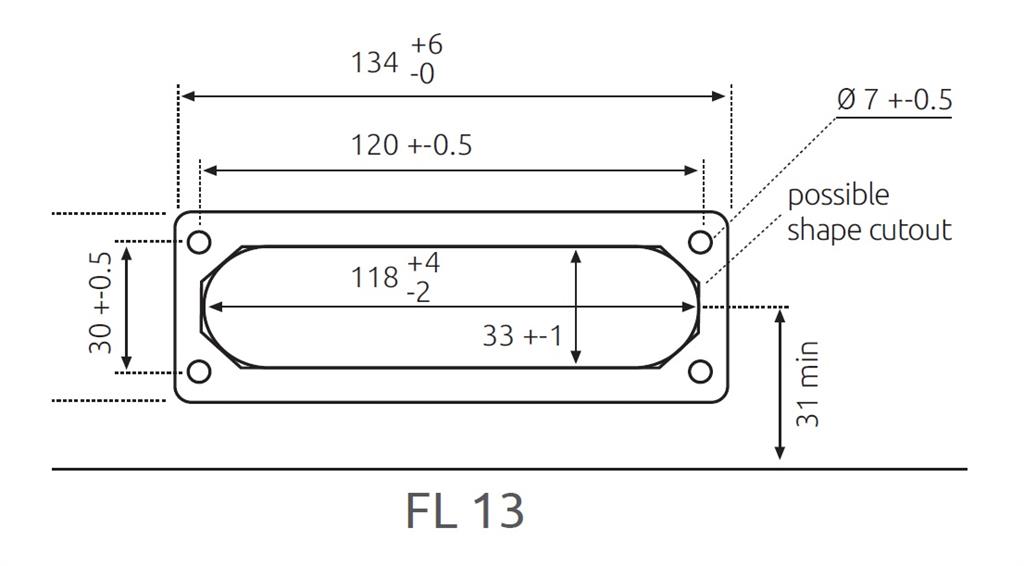 Панел с кабелни входове MB5/11 за 11 кабела IP67 сив RAL 7035 MOREK