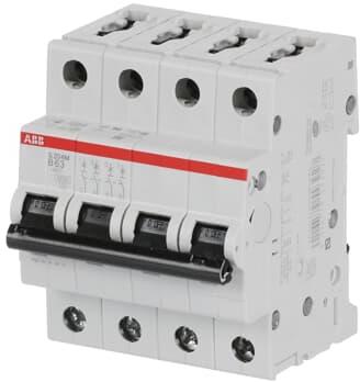 Автоматичен прекъсвач S204M 4P 63A крива B 10kA ABB