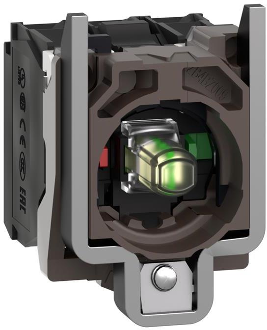 Осветителен блок LED бял с основа 1NO+1NC 24Vac/dc SE