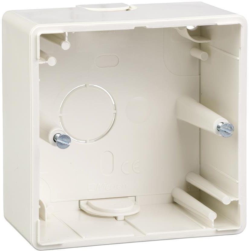 Единична конзола за открит монтаж цвят Полярно бял System M  Merten SE