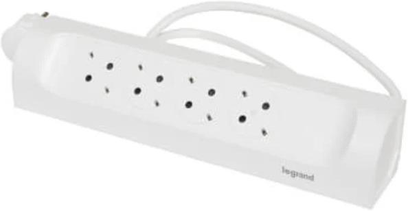 Разклонител ъглов бял 4x2P+E с кабел 1 метър Corner NEW Legrand