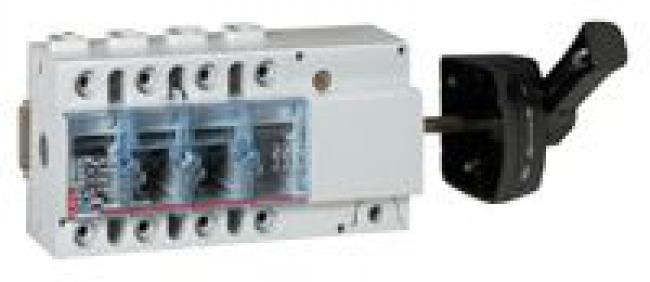 Товаров прекъсвач 160А 4P DIN с видимо разделяне на веригата, странична ръкохватка Legrand