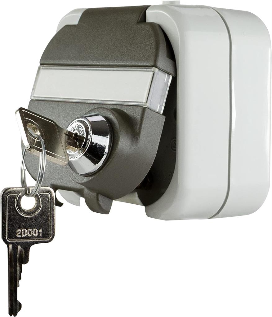 Контакт шуко открит монтаж IP44 с КЛЮЧ серия AquaTop GAO