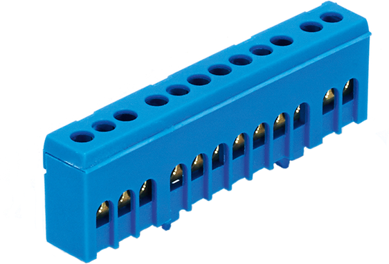 Клема изолирана СИНЯ N12H 12x16mm² IP20 63A 690V MOREK