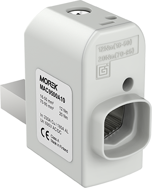 Изолиран конектор към устройство SR95 1xAl/Cu 16-95mm², прав, 690V MOREK