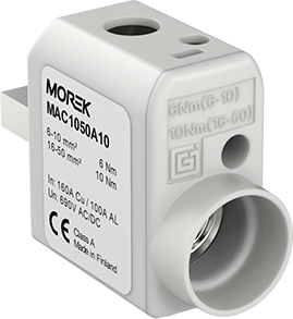 Изолиран конектор към устройство SR50L 1xAl/Cu 6-50mm², ляв, 690V MOREK