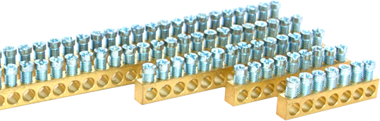 Неизолирана месингова шина BB147 147X16mm² профил 9x6.5mm² 63A 1m 690V MOREK