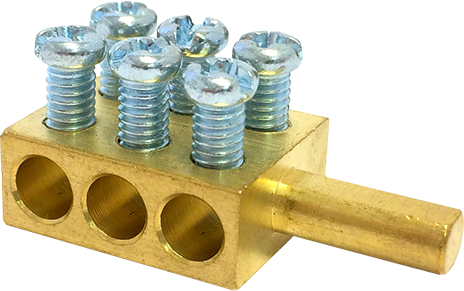 Конектор MPIN6 6X16mm² за месингова шина h16mm 80A 690V MOREK