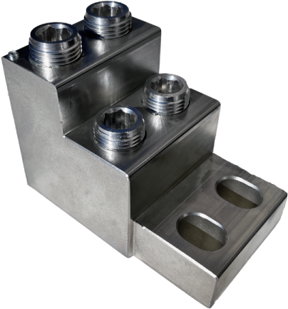 Неизолиран конектор към устройство OTH240-4 4xAl/Cu 50-240 mm² h64mm 1600A 690V MOREK