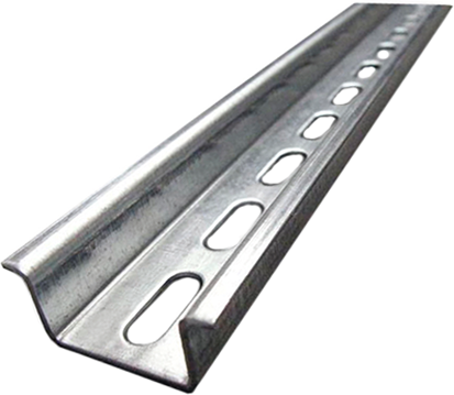 DIN шина TS35P 35x15 перфорирана 5,2x25mm поцинкована линеен метър /2м разфасовка/ MOREK