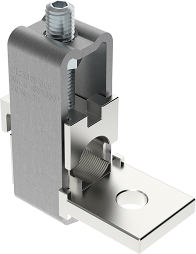 Неизолиран конектор към устройство OL300-2 Al/Cu 2x185-300mm² h91mm 800A 690V MOREK