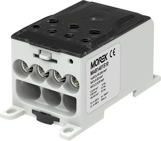Разпределителен клемен блок СИВ 1P 400A OJL400A вх.Al/Cu 1x 240 изх. 4x35/3x50mm² MOREK