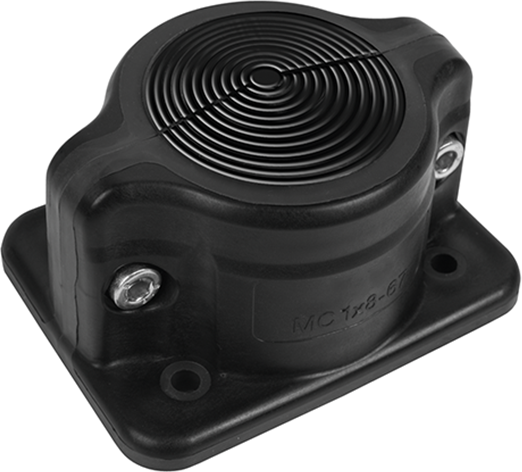 Панел разглобяем с кабелен вход MC1x8-64 IP55 черен RAL 9005 MOREK