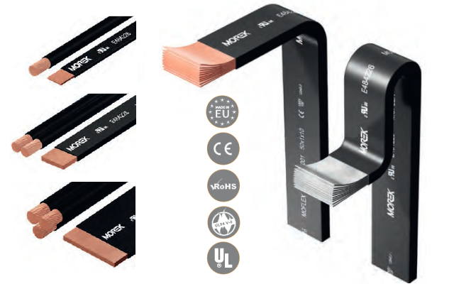 Гъвкава изолирана медна шина Moflex MOREK