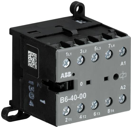 Контактор B6-40-00 4P (16A AC-3) 230V 50/60Hz ABB