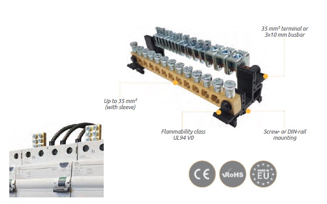 Неизолирана месингова шина MOREK