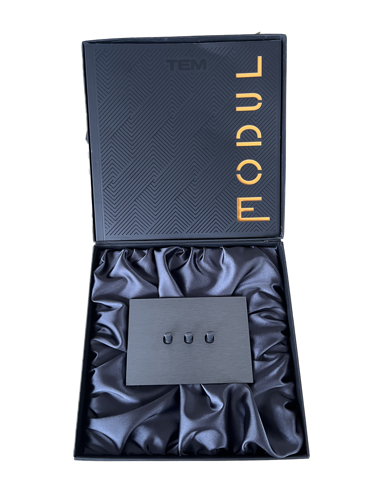 Мострена кутия TEM Edge - механизъм антрацит/рамка антрацит