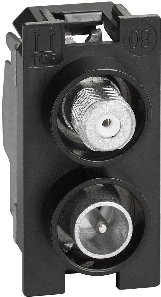 Розетка TV и F конектор 1 мод. Living Now Bticino