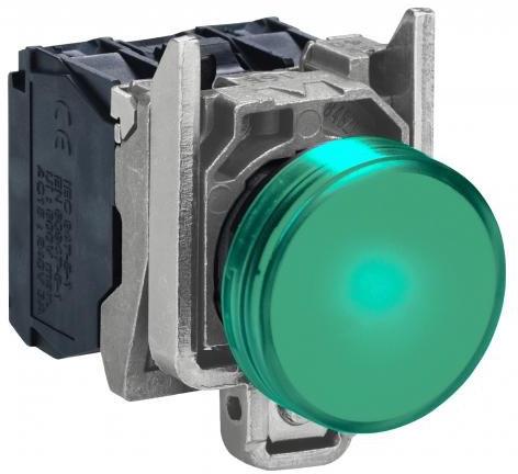 Сигнална лампа LED сглобена зелена 24Vac/dc Ø22mm ATEX XB4 SE