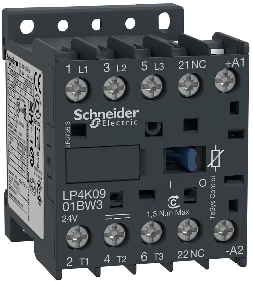 Контактор TeSys K 3P 5.5kW (12A AC-3) 1NC 24V DC lc SE