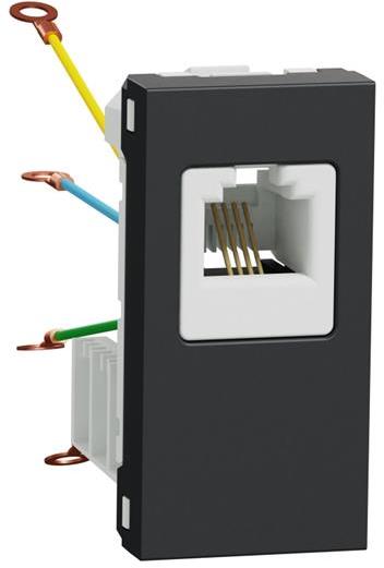 Розетка телефон RJ12 1 мод. цвят Антрацит Unica SE