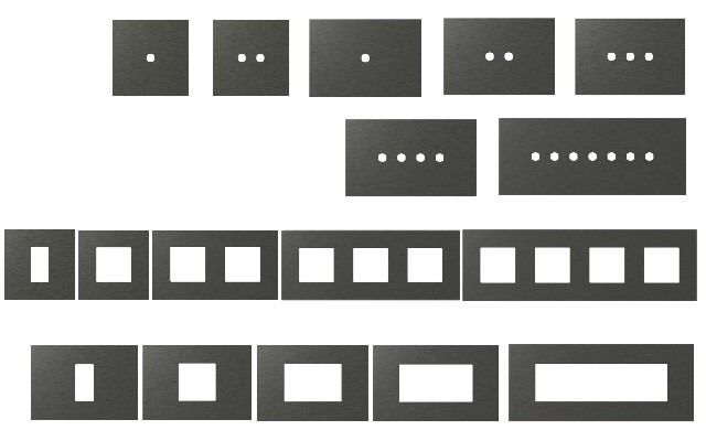 Антрацит рамки Edge TEM