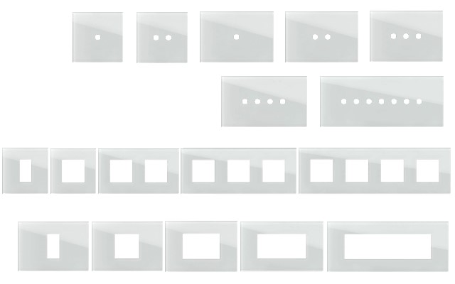 Бяло стъкло рамки Edge TEM