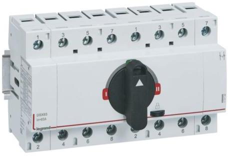 Ум шалтер I-0-II DIN монтаж DSX 63A 4P 690V 8 мод. Legrand