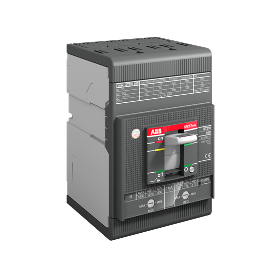 Автомат T Max XT2V 125А TM 3P 150kA регулируем (In x 0.7...1) АВВ