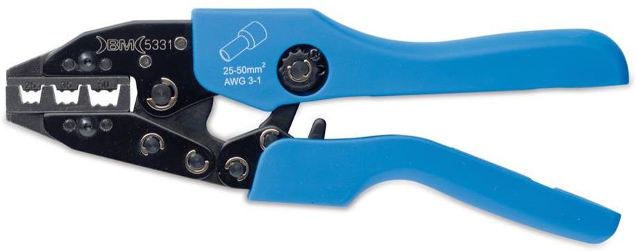 Кримпващи клещи 25-50мм2 за кабелни накрайници, 225мм BM