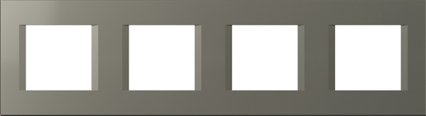 Рамка 2+2+2+2 мод. цвят Титан Modul TEM