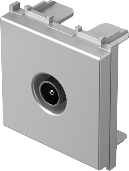 Розетка TV индивидуална 0db 2 мод. цвят Сребро мат Modul TEM