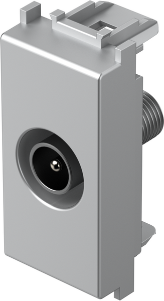 Розетка TV индивидуална 0db 1 мод. цвят Сребро мат Modul TEM