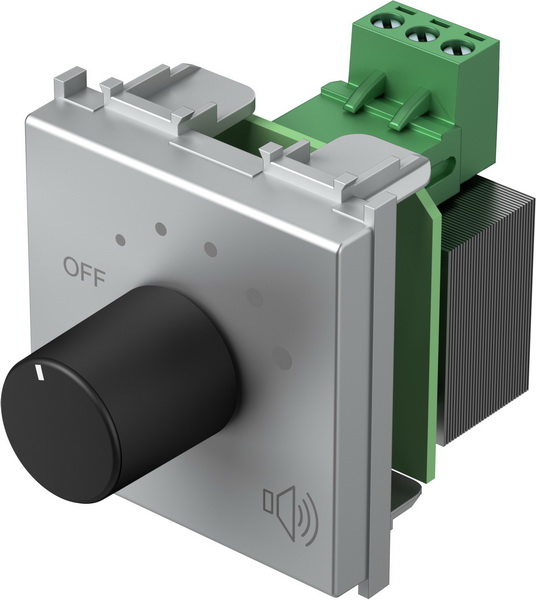 Атенюатор 100V 35W 2 мод. цвят Сребро мат Modul TEM