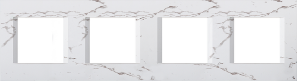 Рамка 2+2+2+2 мод. цвят Бял камък Modul TEM