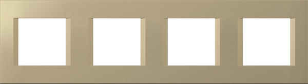 Рамка 2+2+2+2 мод. цвят Злато мат Modul TEM