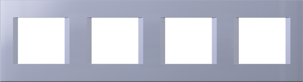 Рамка 2+2+2+2 мод. цвят Син мат Modul TEM