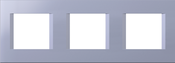 Рамка 2+2+2 мод. цвят Син мат Modul TEM