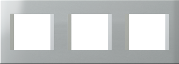 Рамка 2+2+2 мод. цвят Сребро мат Modul TEM