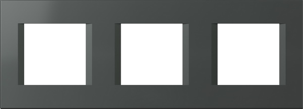 Рамка 2+2+2 мод. цвят Антрацит Modul TEM