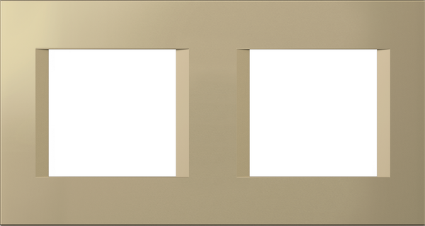 Рамка 2+2 мод. цвят Злато мат Modul TEM
