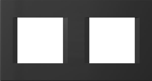 Рамка 2+2 мод. цвят Черен мат Modul TEM