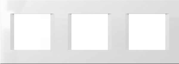 Рамка 2+2+2 мод. цвят Бял мат Modul TEM